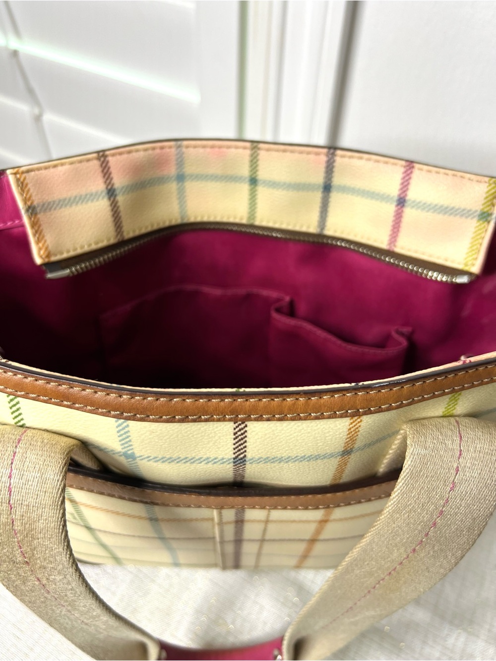 Coach Heritage Tattersall Tote Bag Plaid Pink Project Bag
F14790. - Picture 13 of 16